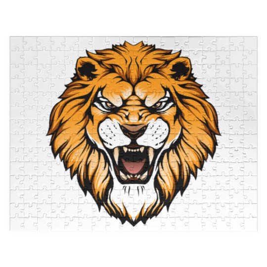 Jungle Gift Graphic Print King Lion for men women Jigsaw Puzzles