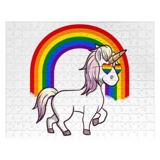 LGBTQ Unicorn - Gay Pride Jigsaw Puzzles