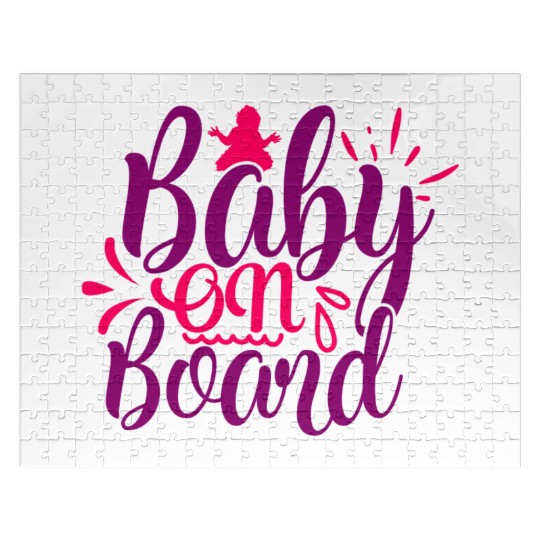 Jigsaw Puzzles of maternity baby on board gift humor fun