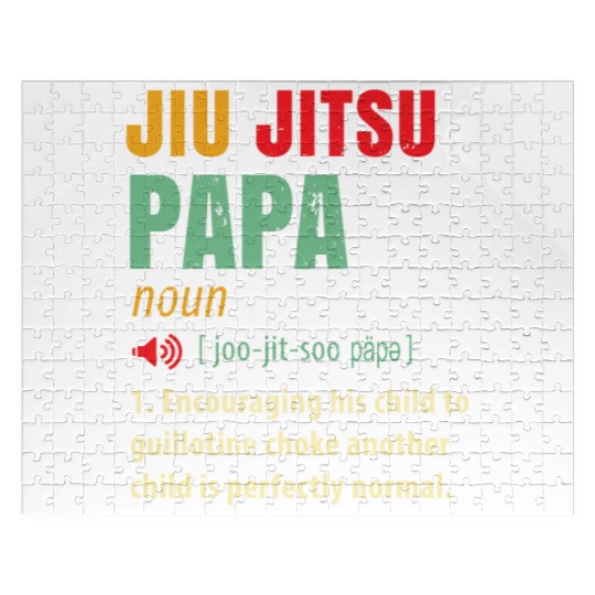 Funny Jiu Jitsu Jigsaw Puzzles - JiuJitsu - Papa Gift - Pap