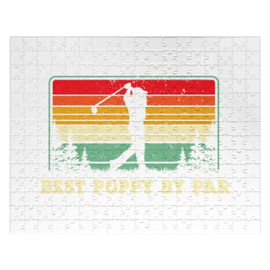 Best Poppy By Par - Golf Jigsaw Puzzles - Dad Golf Jigsaw Puzzles -