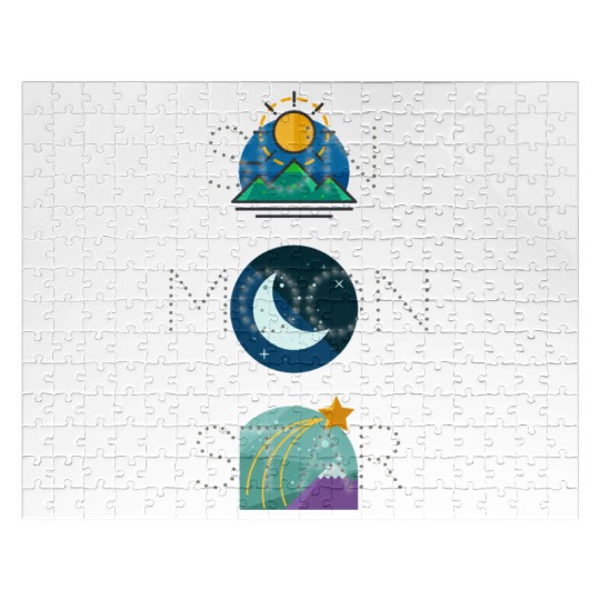 sun moon and star Jigsaw Puzzles