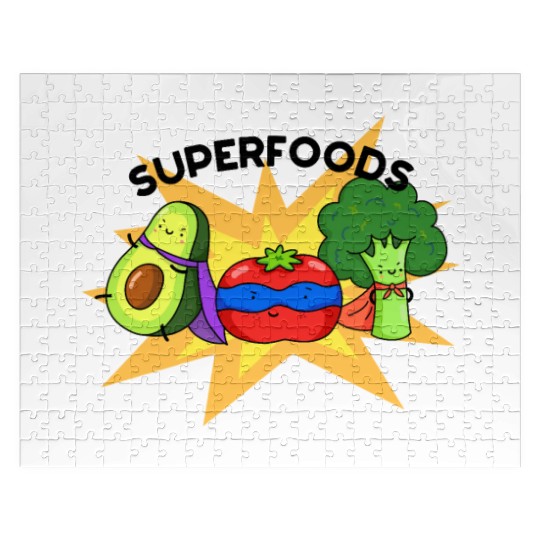Superfoods Cute Vegetable Pun Jigsaw Puzzles