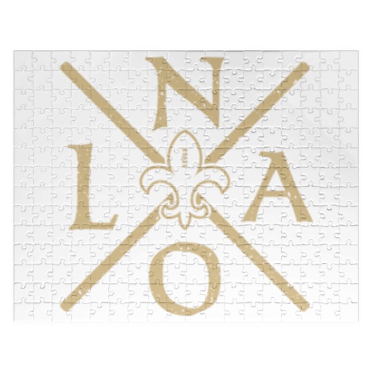 New Orleans Football Vintage Louisiana NOLA Saint Jigsaw Puzzles