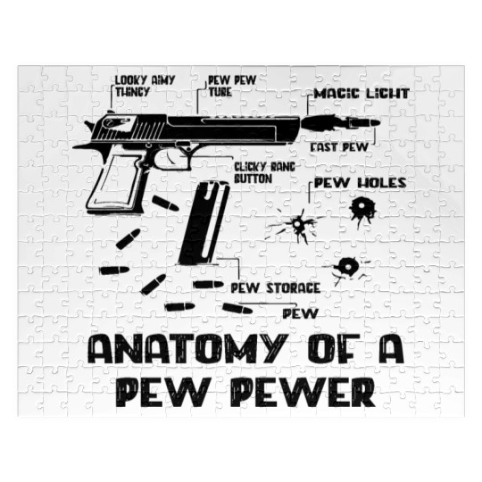 Anatomy Of A Pew Pewer Jigsaw Puzzles