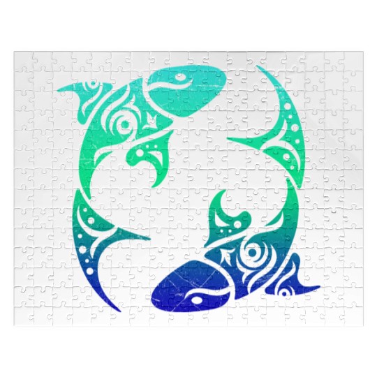 T Tattoo Pisces Horoscope Gift Idea Jigsaw Puzzles