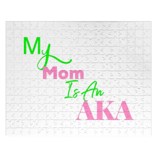 AKA Mom My Mom Is An AKA Black Jigsaw Puzzles