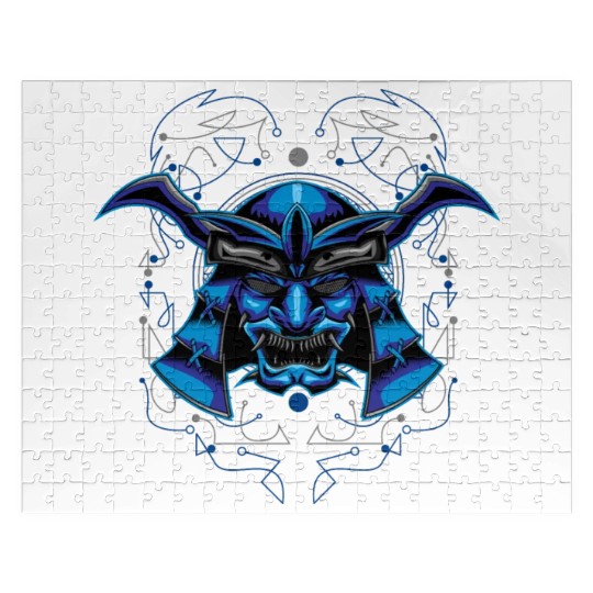 samurai head shinigami mask Jigsaw Puzzles