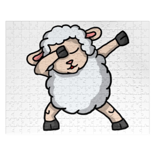 Funny Dabbing Sheep Dab Dance Lamb Lover Gift Jigsaw Puzzles