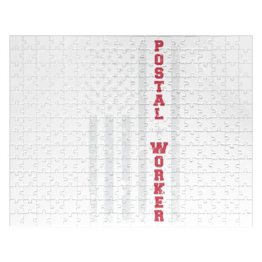 Patriotic Postal Worker Postal Worker Ballot Votin Jigsaw Puzzles