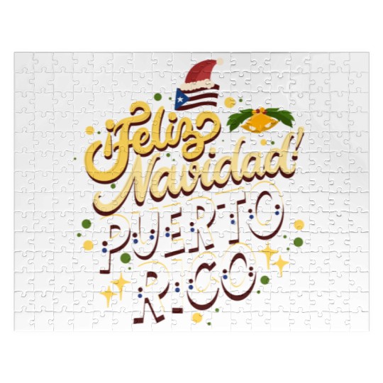 Feliz Navidad Puerto Rico - Merry Christmas Jigsaw Puzzles