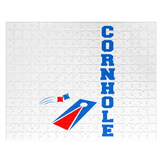 Cornhole Flag US American USA Player Game Bags Jigsaw Puzzles