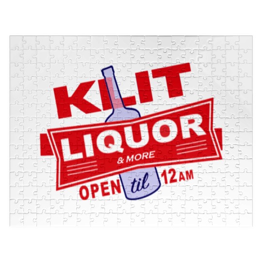 KLIT Liquor parody logo Jigsaw Puzzles