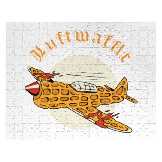 Luftwaffle Waffle Military Aircraft Pilot Jigsaw Puzzles
