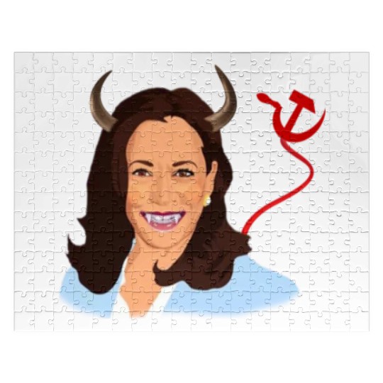 Trump kamala harris monster communist Jigsaw Puzzles