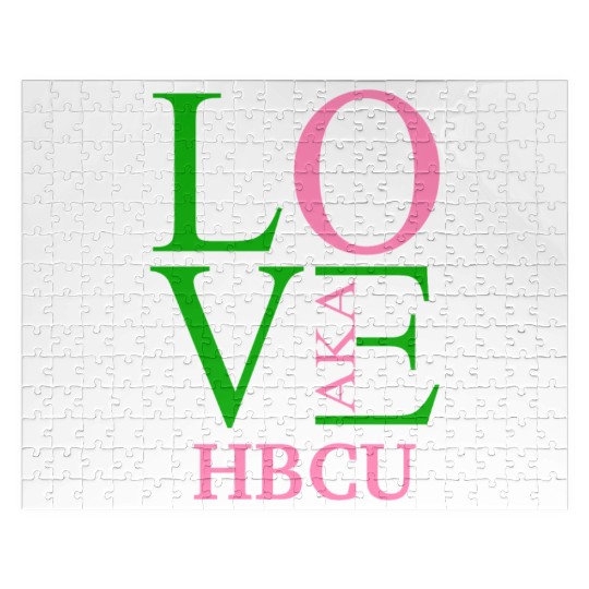 Hbcu Love Aka Paraphernalia For Soror Aphla Access Jigsaw Puzzles