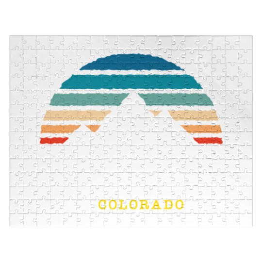 Vail Colorado Usa Ski Resort 1980S Retro Gift Jigsaw Puzzles