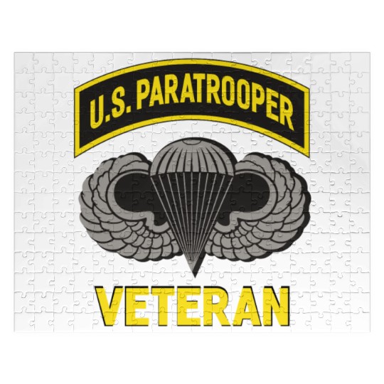 Us Paratrooper Airborne Division Army Veteran Jigsaw Puzzles