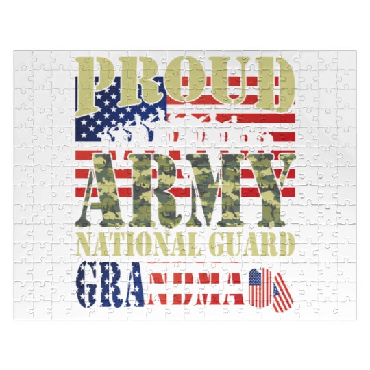 Proud Army National Guard Grandma Jigsaw Puzzles