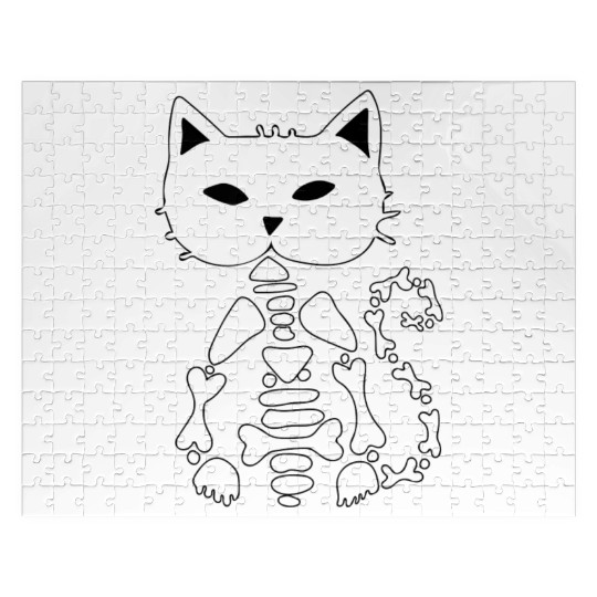 Skeleton Cat Jigsaw Puzzles