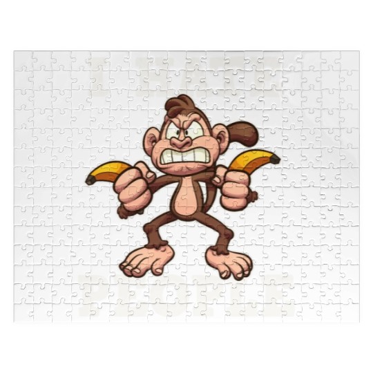 I Hate People Monkey Jigsaw Puzzles