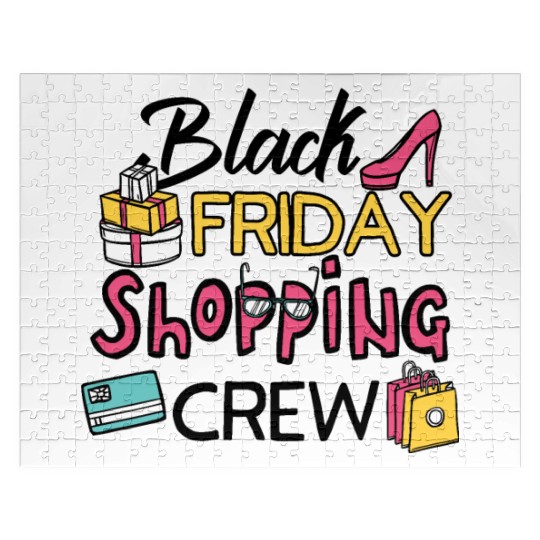 Holiday Shopping Black Friday Shopping Crew Funny Jigsaw Puzzles