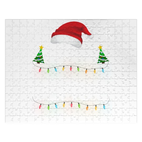 Funny Santa Nana Claus Christmas Family Matching Jigsaw Puzzles