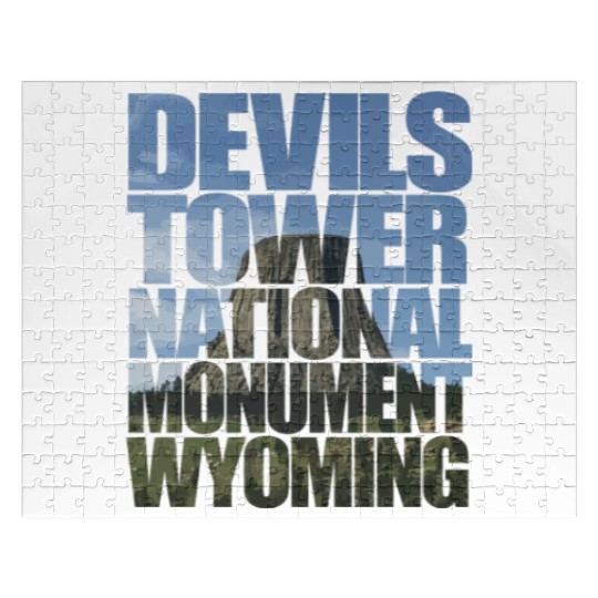 Devils Tower National Monument Wyoming Souvenir Jigsaw Puzzles