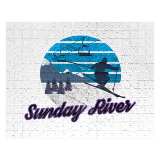 Sunday River Newry Maine New England Ski Snowboard Jigsaw Puzzles