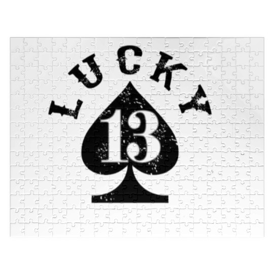 Lucky 13 Spade Jigsaw Puzzles