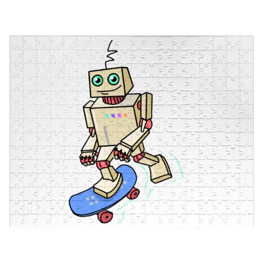 Robot Skater Classic 90-s Jigsaw Puzzles