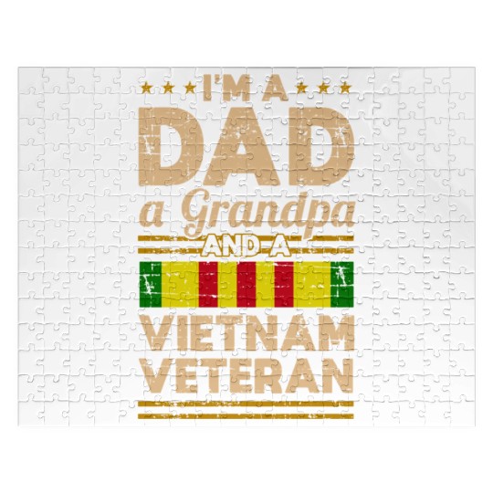 Dad Grandpa Vietnam Veteran Vintage Jigsaw Puzzles