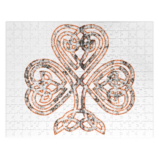 Celtic Knot Trinity Shamrock Irish Heritage Irelan Jigsaw Puzzles