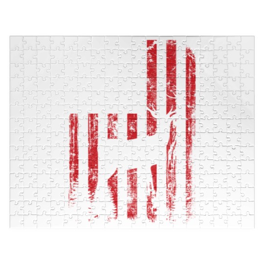 Deer Hunting Camouflage Flag Jigsaw Puzzles