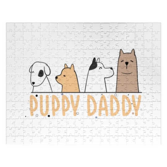 Mens Gay Puppy Daddy Pup Play Fetish Kink BDSM Jigsaw Puzzles