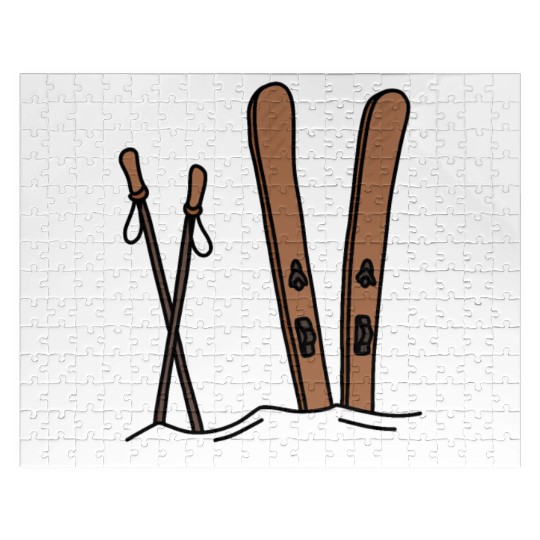 SKIING | Snow Ski Skier Skilife | Winter Mountain Jigsaw Puzzles