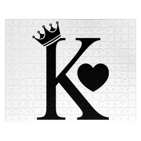 KING OF HEARTS KING CARD LOVE VALENTINES DAY GIFT Jigsaw Puzzles