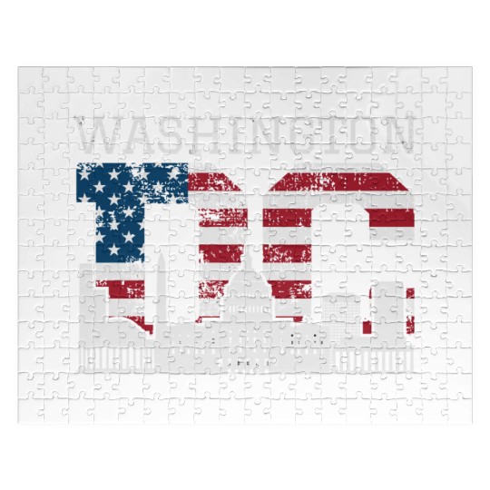 Washington Dc Capitol Hill Usa Flag Souvenir Gift Jigsaw Puzzles