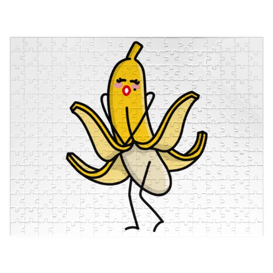 Marilyn, Monroe sexy banana blowing skirt up pun Jigsaw Puzzles