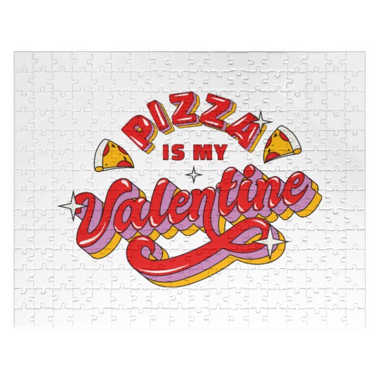 Anti Valentines Pizza Is My Valentine Jigsaw Puzzles