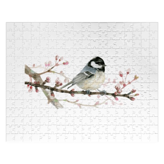Swamp Tit on A Twig - Garden Birds In Spring Jigsaw Puzzles