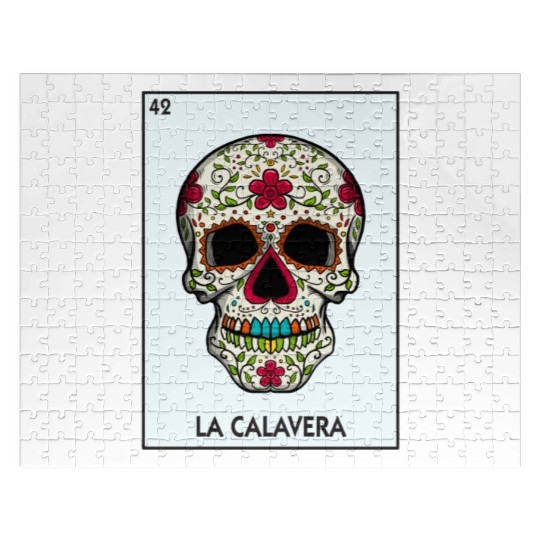 La Calavera Lottery The Skull Card Mexican Lottery Jigsaw Puzzles