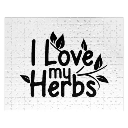 Herbs make me happy Spices Gardener Herb Garden Jigsaw Puzzles