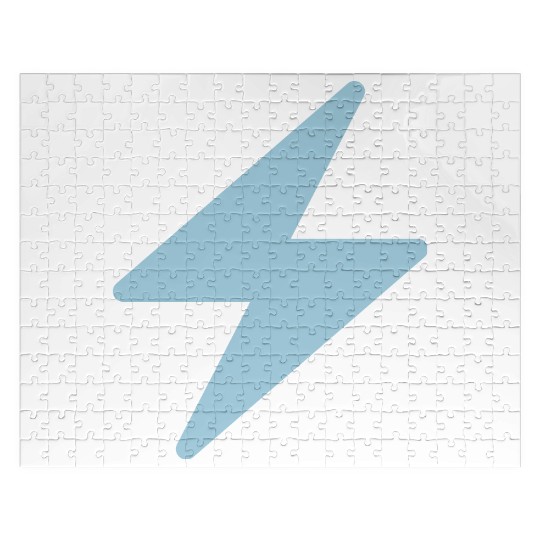 Blue Lightning Bolt Jigsaw Puzzles