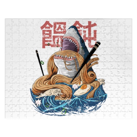 Japanese Ramen Japan Miso Anime Udon white shark Jigsaw Puzzles