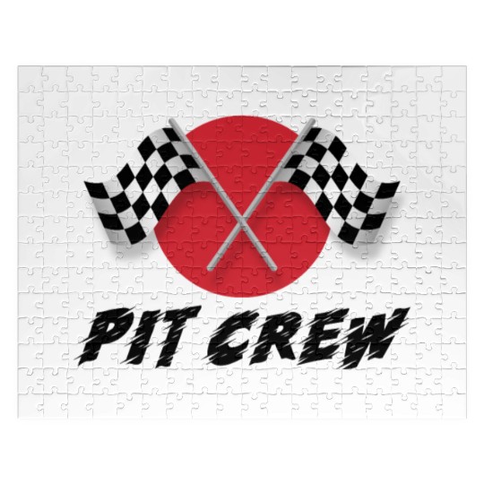 Pit Crew Race Track Racing Car Driver Jigsaw Puzzles