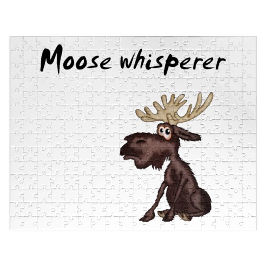 Moose whisperer Jigsaw Puzzles