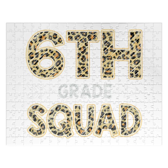 6th Grade Squad Leopard Jigsaw Puzzles Sixth Grade Teacher