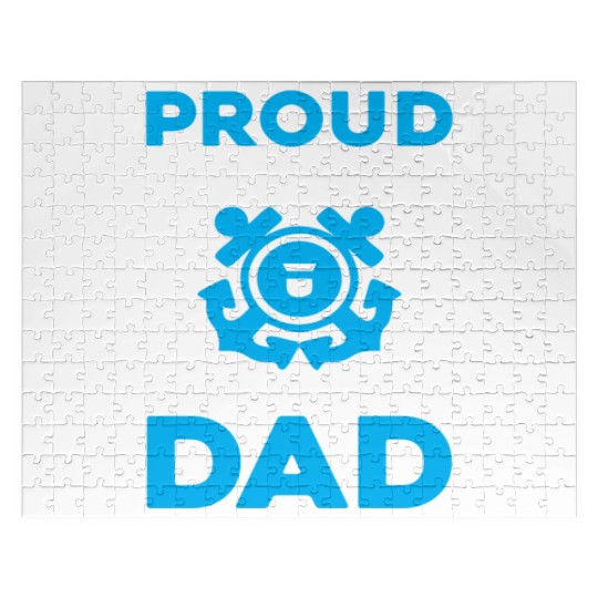 Proud Of My USCG Veteran Dad Coast Guard Jigsaw Puzzles