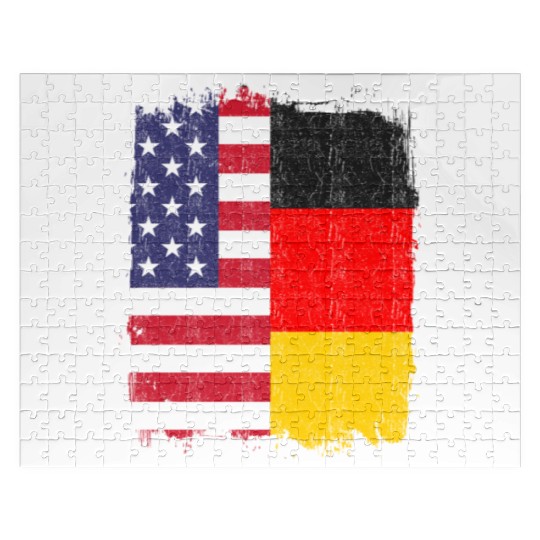 German American US Flag Germany Jigsaw Puzzles